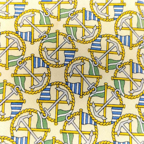 サルヴァトーレフェラガモ Salvatore Ferragamo 総柄 シルクネクタイ  メンズ